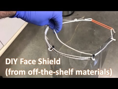 DIY Face Shield (from off-the-shelf materials)