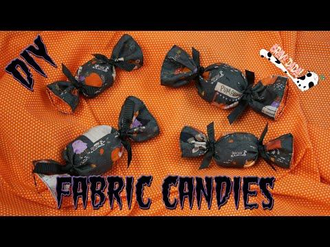 DIY How To Make Halloween Candy Decorations - Sewing Fake Wrapped Sweets - Faux Food - Bravo Dada!