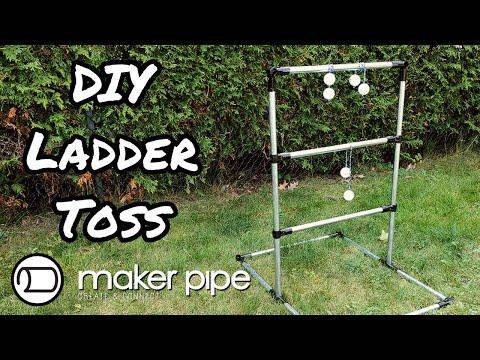 DIY Ladder Toss Game - Made with @Maker Pipe