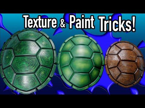 DIY NInja Turtle Shell Tutorial Part 2- Painting. TMNT Costume Made from EVA Foam Templates.