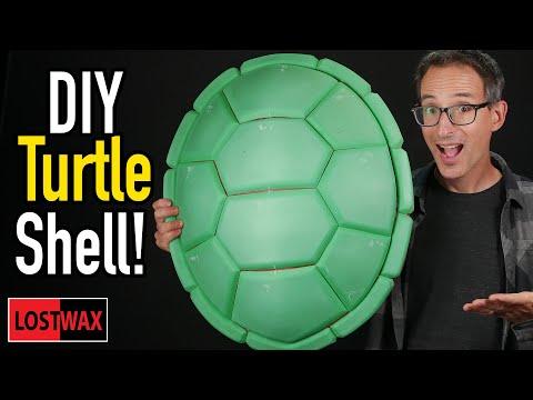 DIY NInja Turtle Shell Tutorial and EVA Foam Templates. TMNT Costume Made From Floormats!