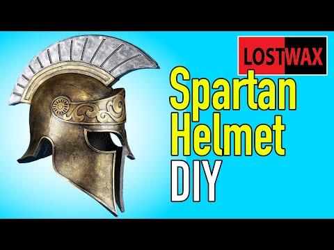 DIY Spartan Helmet. Greek Costume Helmet Made from Foam!