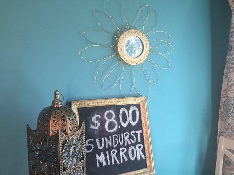 DIY Sunburst Mirror Wall Decor