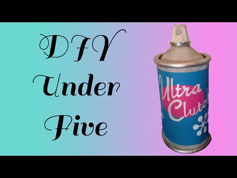 DIY Under 5 //  Giant Hairspray Can