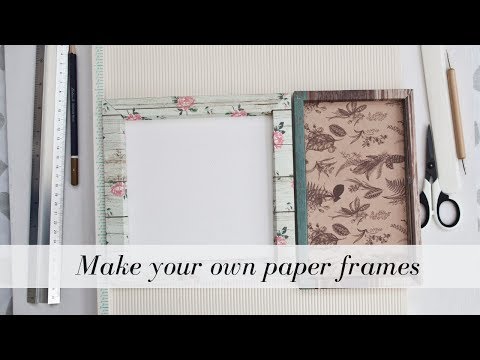 DIY paper frames+free template