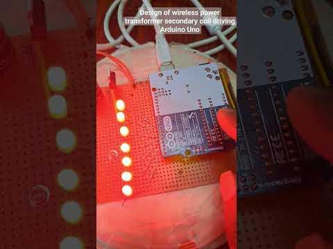 Design of wireless power transformer secondary coil driving Arduino Uno.