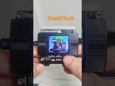 Desk Clock ST7735 (PICO+Gif animation) #shorts#short#viral #trendin