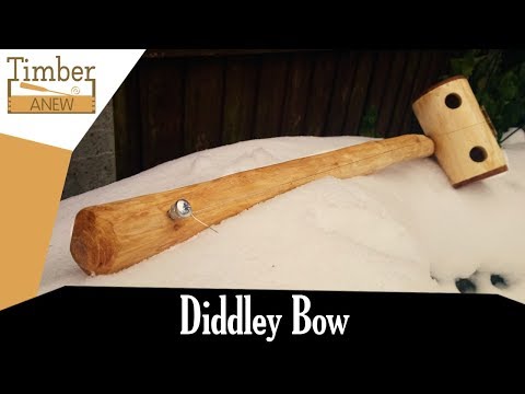 Diddley Bow (attempted playing at the very end) - Woodworking Project