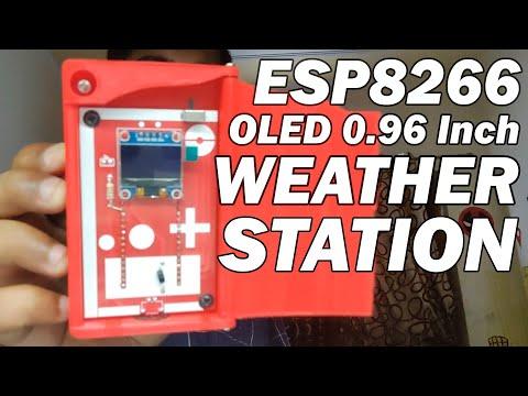 ESP8266 OLED Display Weather Station Built