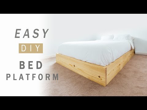 Easy DIY Bed Platform (with plans)