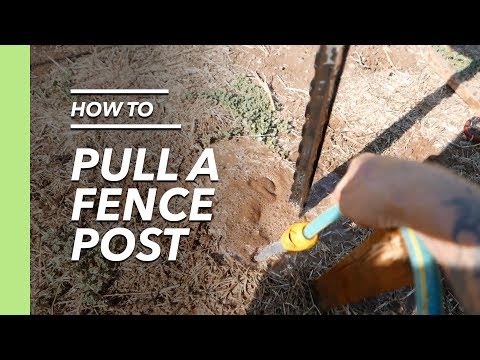 Easy way to pull galvanized metal posts (y posts)