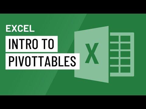 Excel: Intro to PivotTables