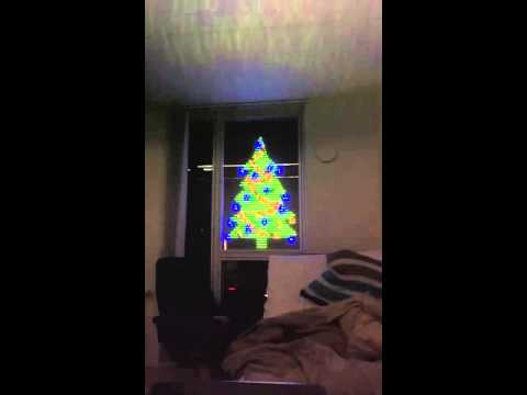 Flashing LED christmas tree