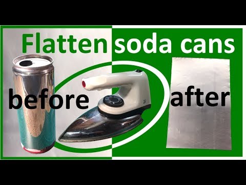 Flatten soda cans