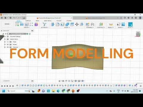 Form Modelling The Cover For The Bridge Outlook Area