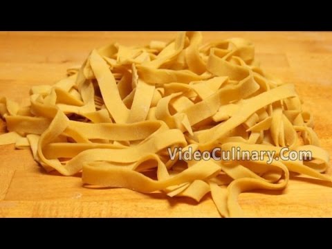 Fresh Yolk Pasta Dough Recipe (Hand Cut) - Video Culinary