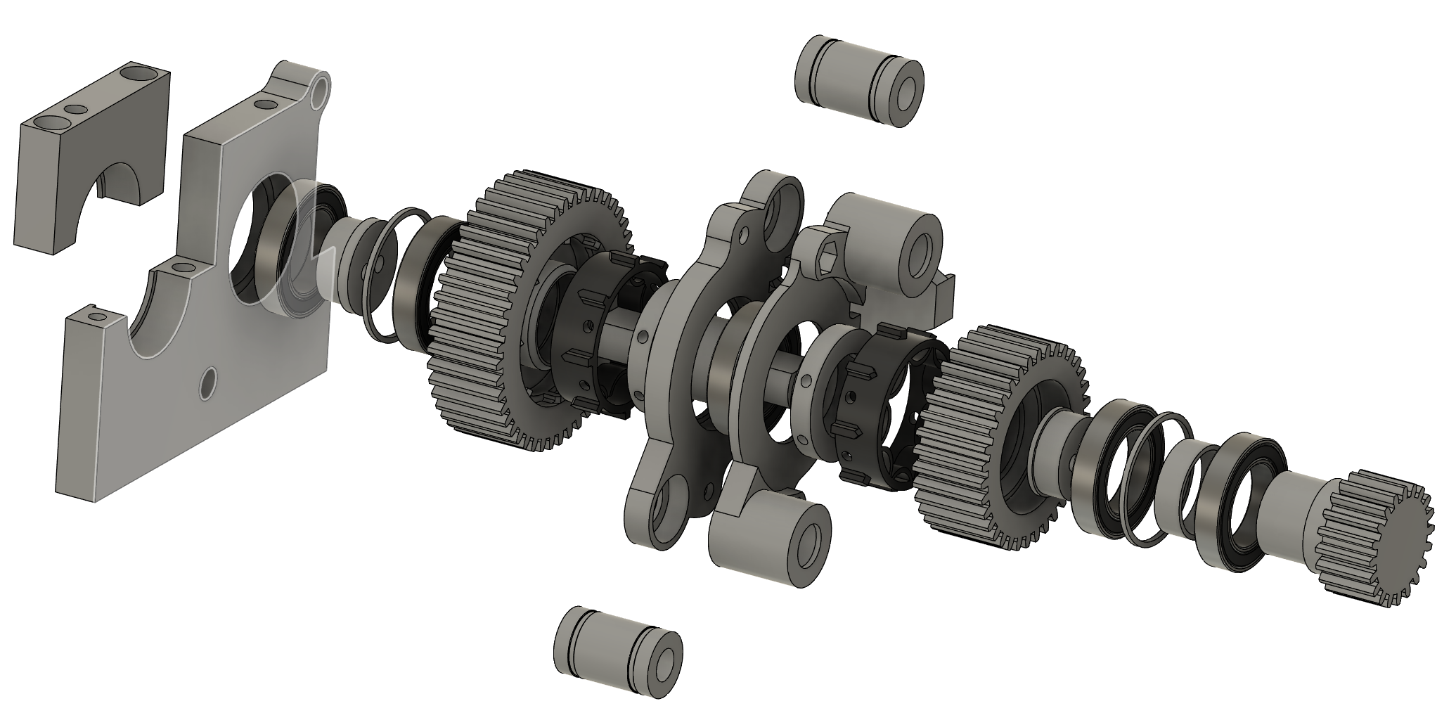 Gear shifting mechanism exploded view.png