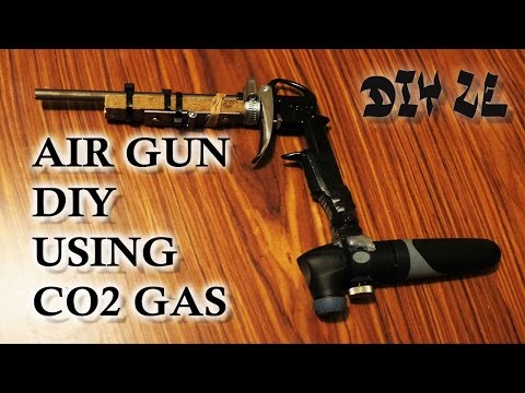 HOMEMADE AIR GUN (gas gun)  CO2 pistol