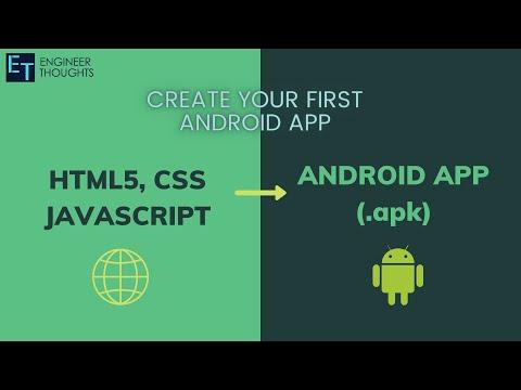 HOW TO CREATE ANDROID APP FROM HTML CSS JS | PHONEGAP CLOUD | ENGINEERTHOUGHTS