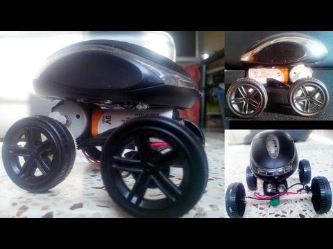 HOW TO MAKE A CAR WITH MOUSE - Powered CAR - SIMPLE