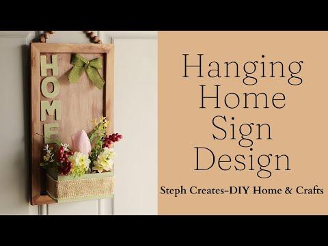 Hanging Home Sign Decoration