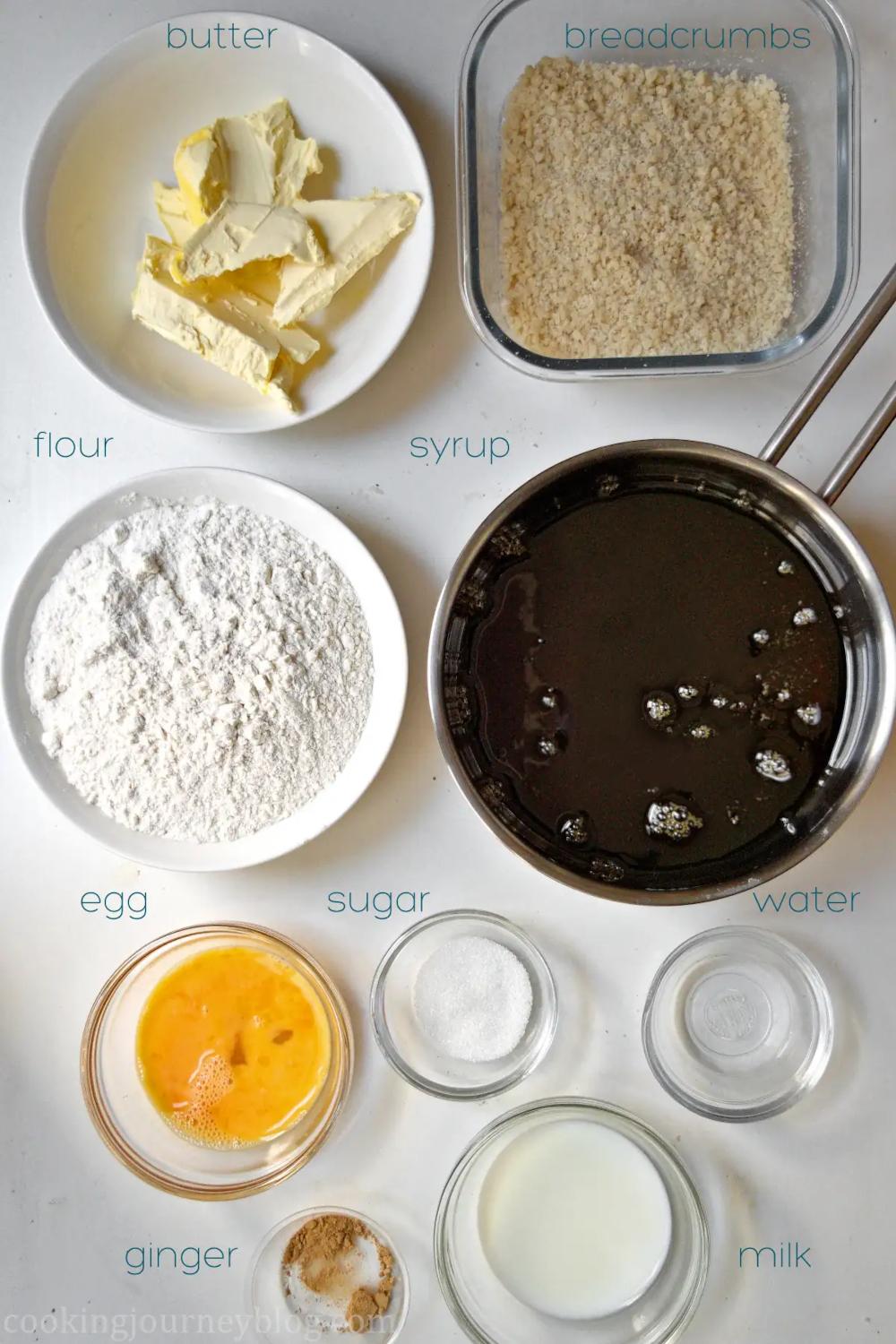 Harry Potter Treacle Tart Ingredients - Cooking Journey.jpg