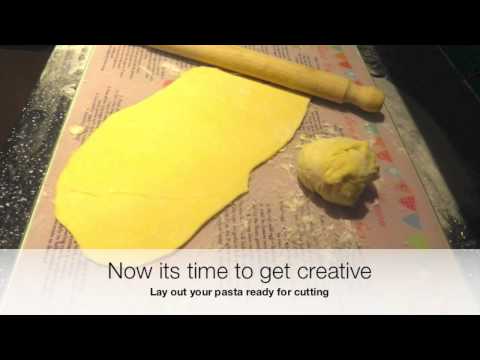 Home Made Pappardelle pasta - Recipe &amp;amp; Instructions with Pasta Rolling Pin Gadget