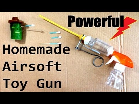 Homemade Airsoft Toy Gun From Simple Materials