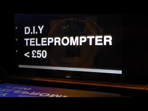 Homemade teleprompter