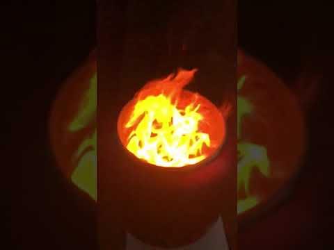 Homemade wood gas Solo Style fire pit