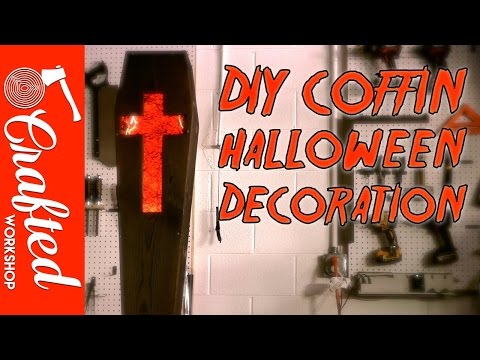 How To Build A Coffin (DIY Halloween Decorations / Crafts) | Crafted Workshop