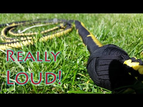 How To Make An Extremely Loud Paracord Bullwhip - Part 1