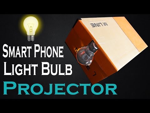 How To Make Light Bulb Smart Phone Projector At Home Easy DIY Light Bulb and Shoe Box Projector