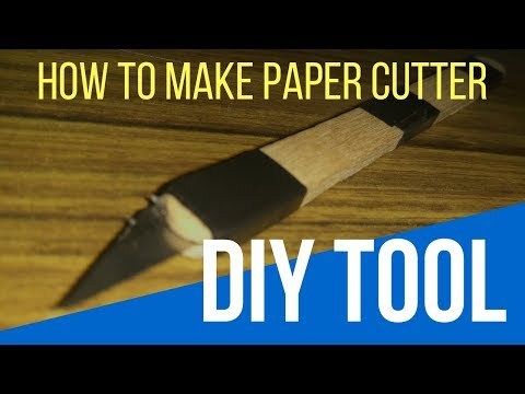 How To Make Paper Cutter at Home - DIY | DIY Paper Cutter From Blade