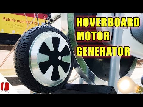 How To Make a Generator At Home Easy With Hoverboard Motor And Fitness Bike