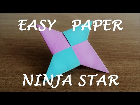 How To Make a Paper Ninja Star Shuriken Origami