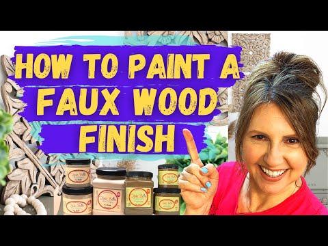 How To Paint A Faux Wood Finish