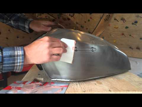 How To Repair A Motorcycle Gas Tank Dent Or Ding With Bondo