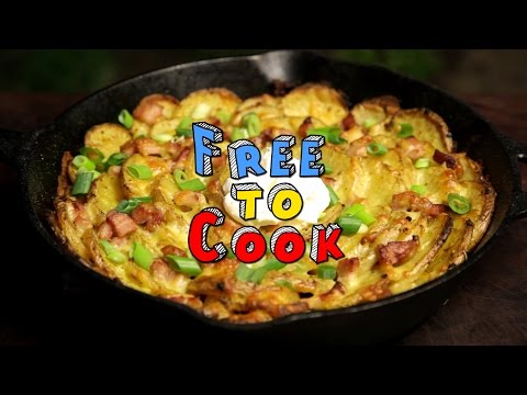 How to Cook Cast Iron Roasted Spiral Potatoes