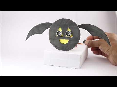 How to Make Halloween Bat that Flaps it Wings | Crazy ideas for Halloween 2023