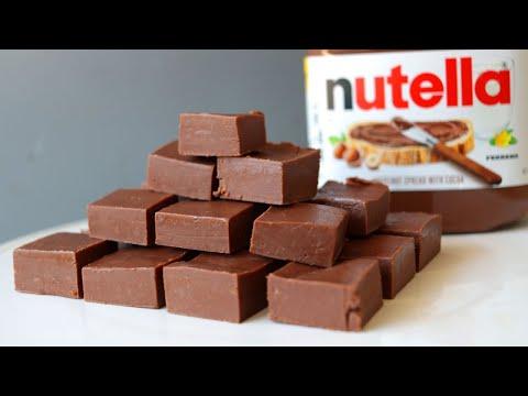 How to Make Nutella Fudge | Easy 3 Ingredient Nutella Fudge Recipe