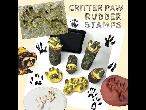 How to Make Rubber Stamps from Found Animal Tracks