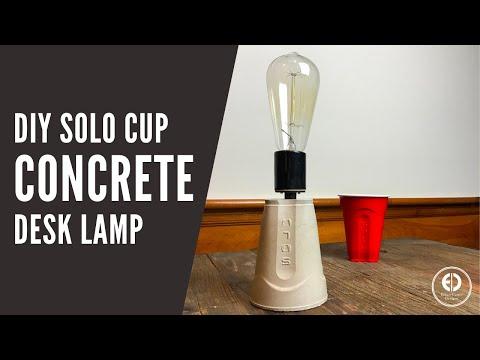 How to Make a Concrete Desk Lamp