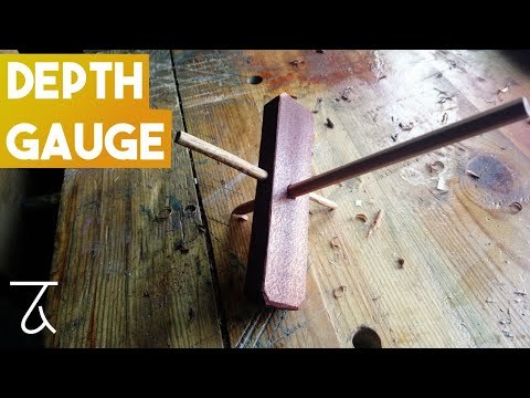 How to Make a Quick Depth Gauge [Woodworking Tutorial] (beginner)