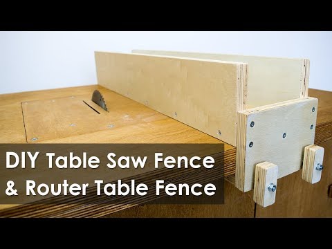 How to Make a Table Saw Fence and Router Table Fence for Homemade Workbench (Free Plan)