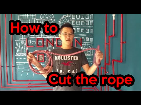 How to cut a rope without knives or scissors with bare hands