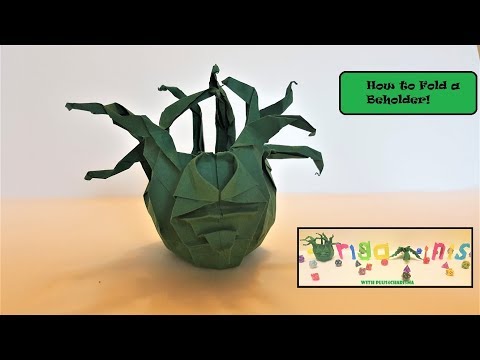 How to fold a Beholder - Origami Beholder