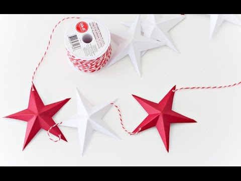 How to make 3D Paper Star