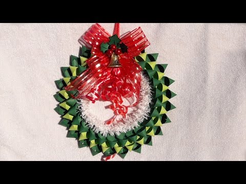 How to make DIY christmas wreath with paper or out of paper as Christmas Decoration Ideas