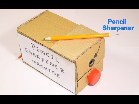 How to make Pencil Sharpener Machine at Home - Using Carboard